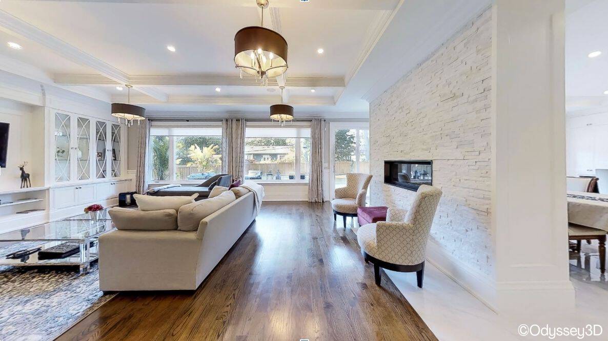 Snapshot pulled from a Matterport 3D virtual tour compared with professional real estate photography