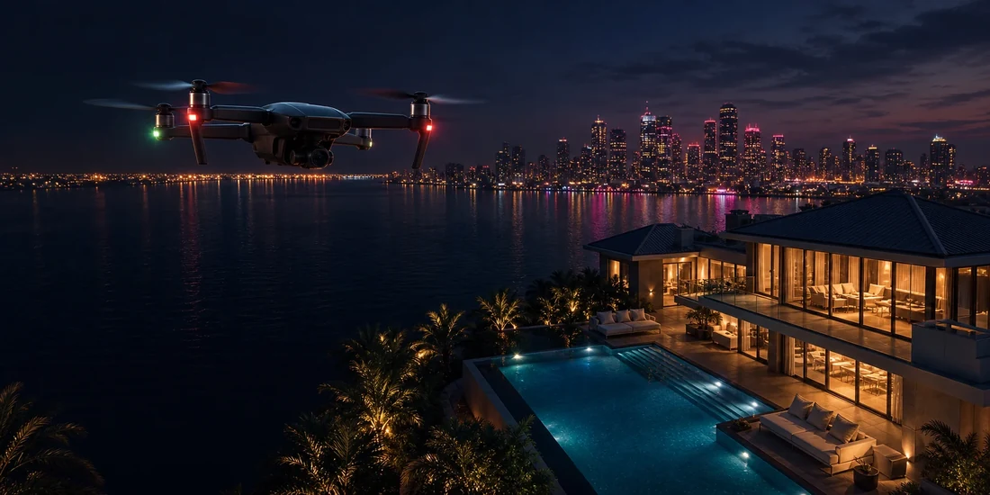 Twilight exterior captured for an Odyssey3D listing film