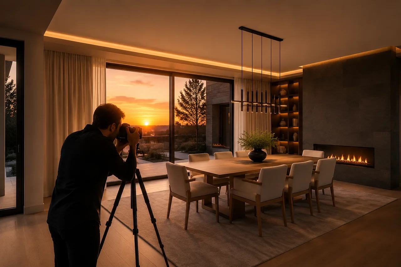 Odyssey3D photographer shooting a North York home