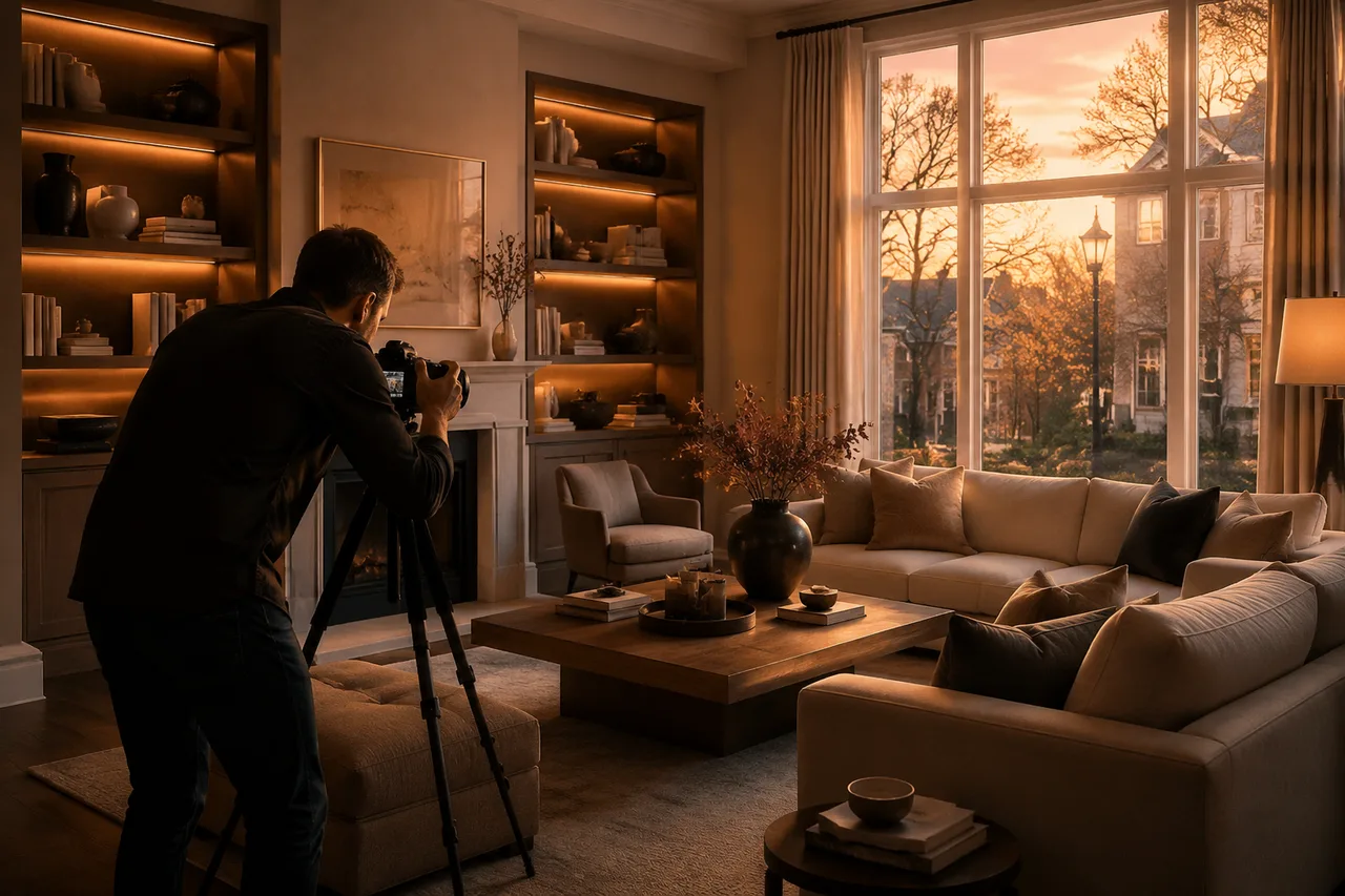 Odyssey3D photographer shooting a Oakville home