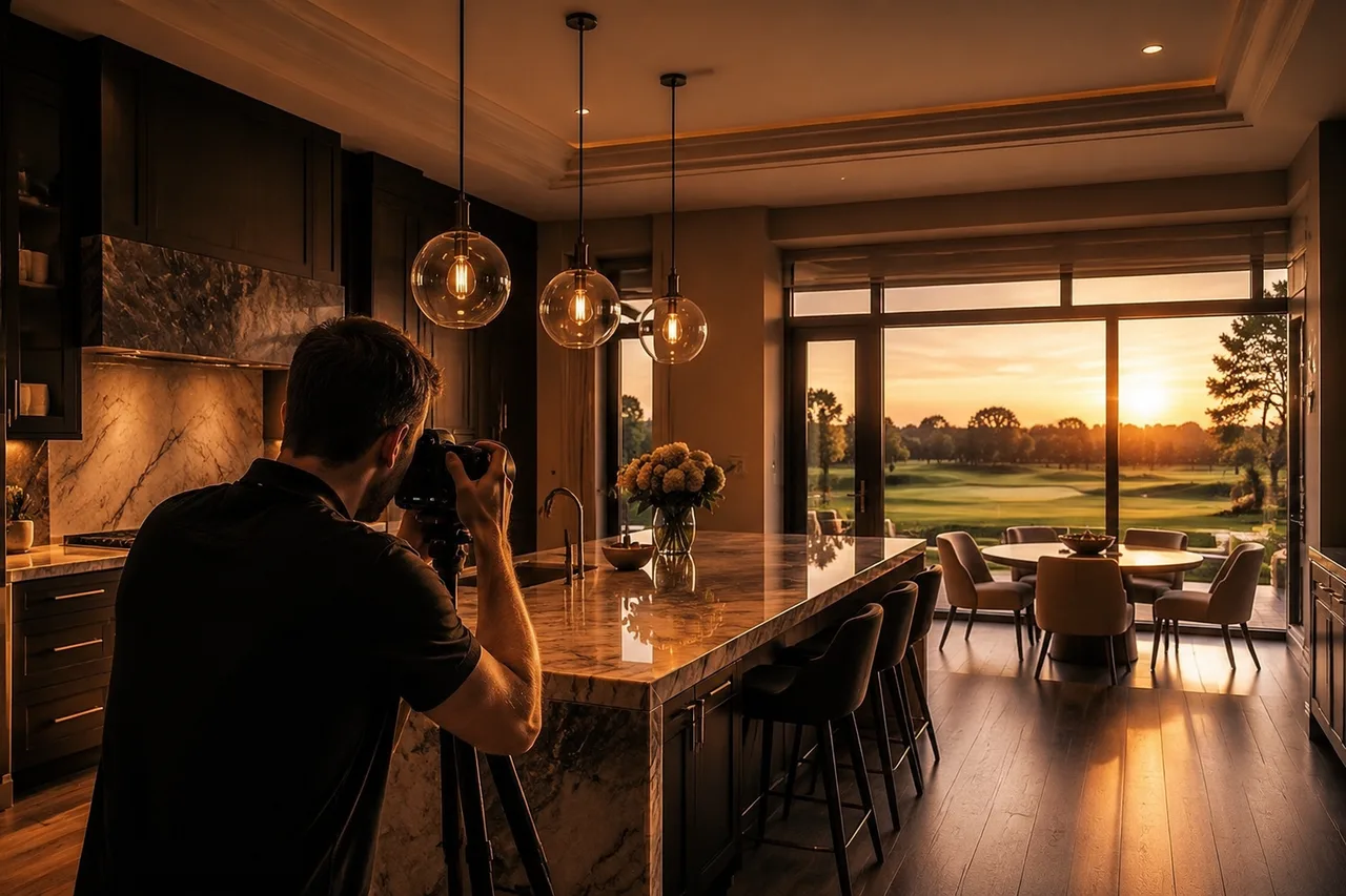 Odyssey3D photographer shooting a Markham home