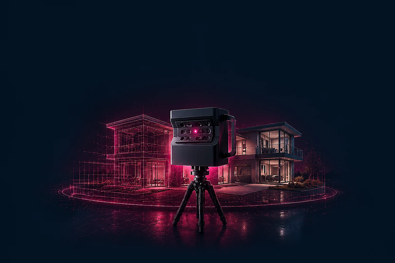 Cinematic digital twin of a modern home showing Matterport deliverables
