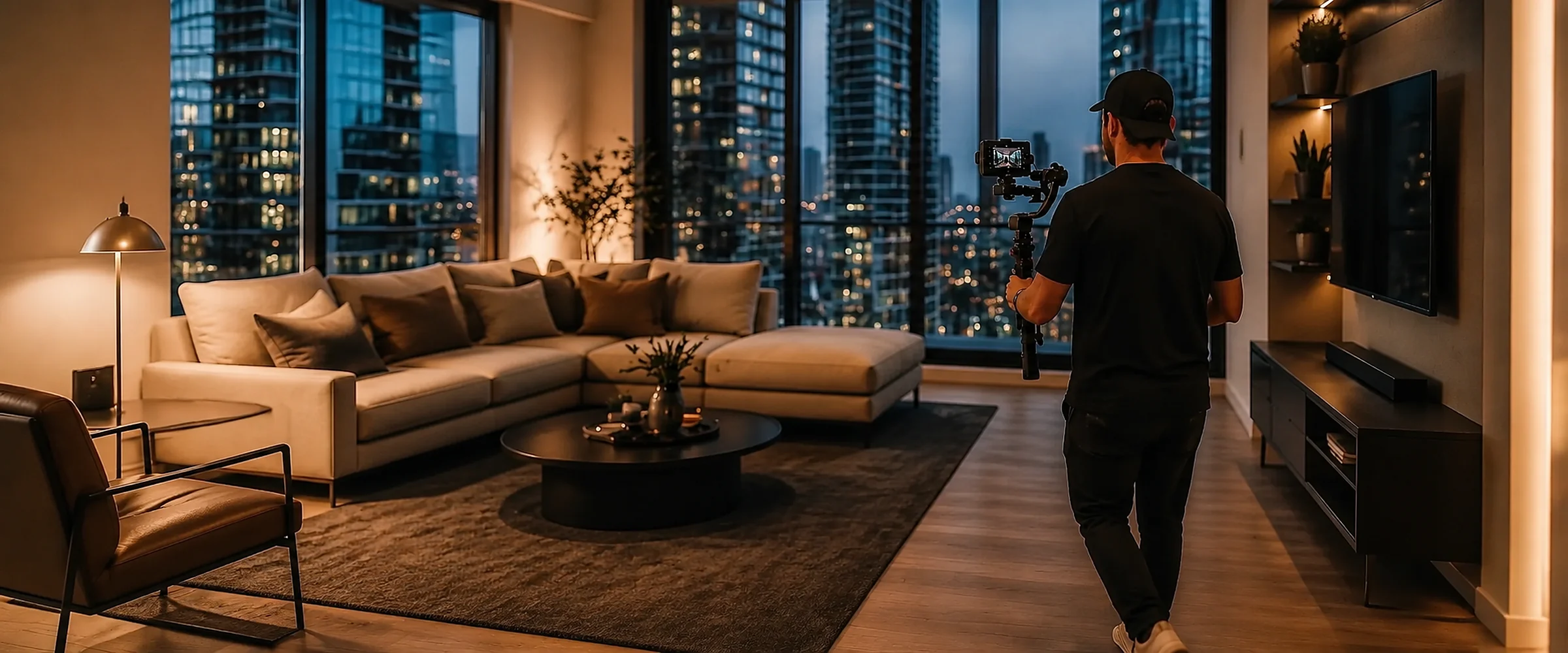 Odyssey3D filmmaker shooting a Vaughan estate listing video