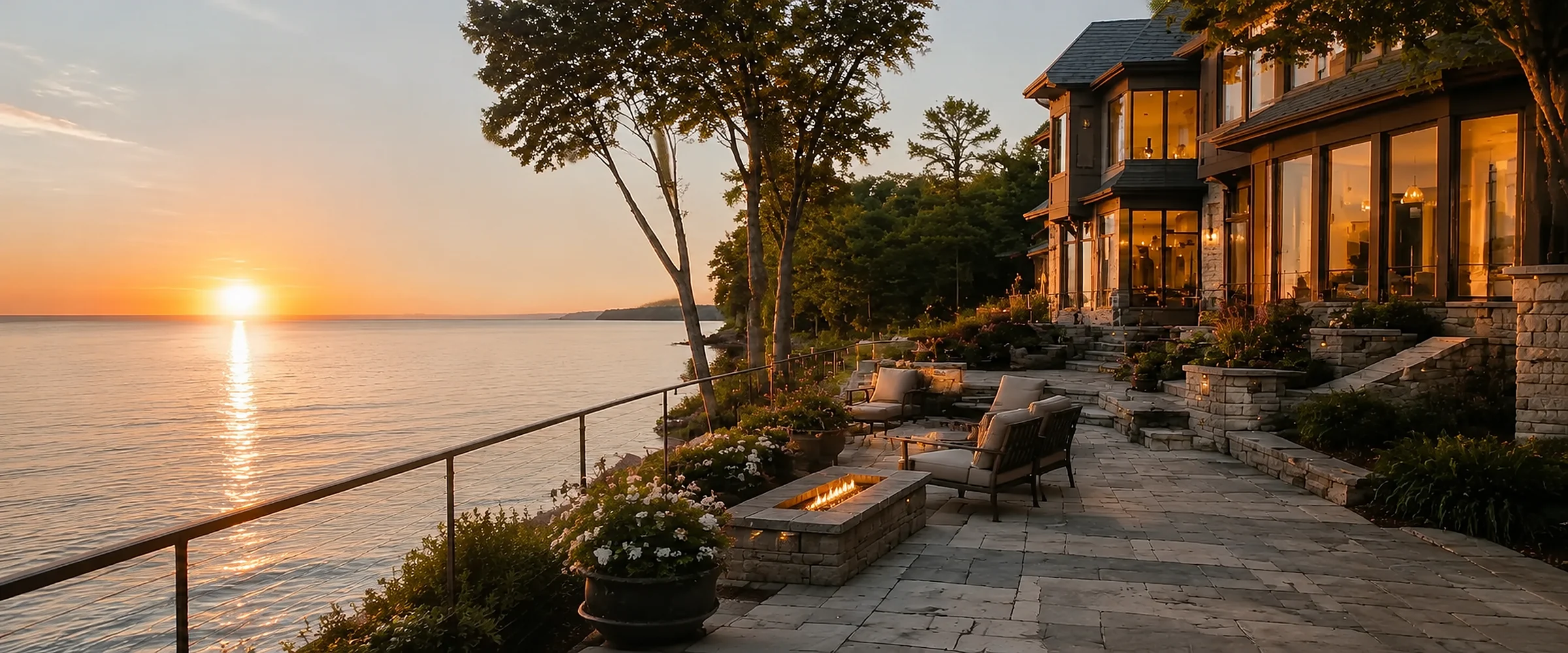 Odyssey3D filmmaker shooting an Oakville lakefront listing film