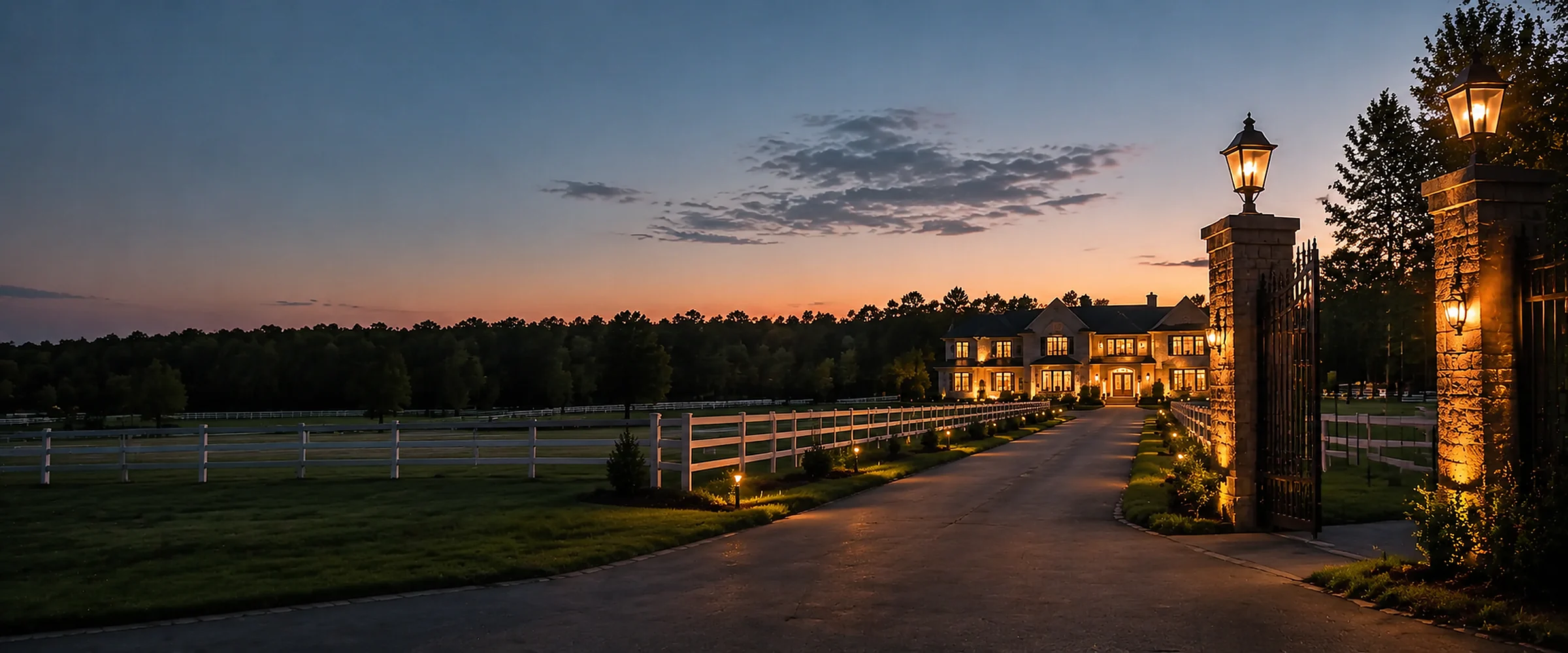 Odyssey3D filmmaker shooting a King City estate film at twilight