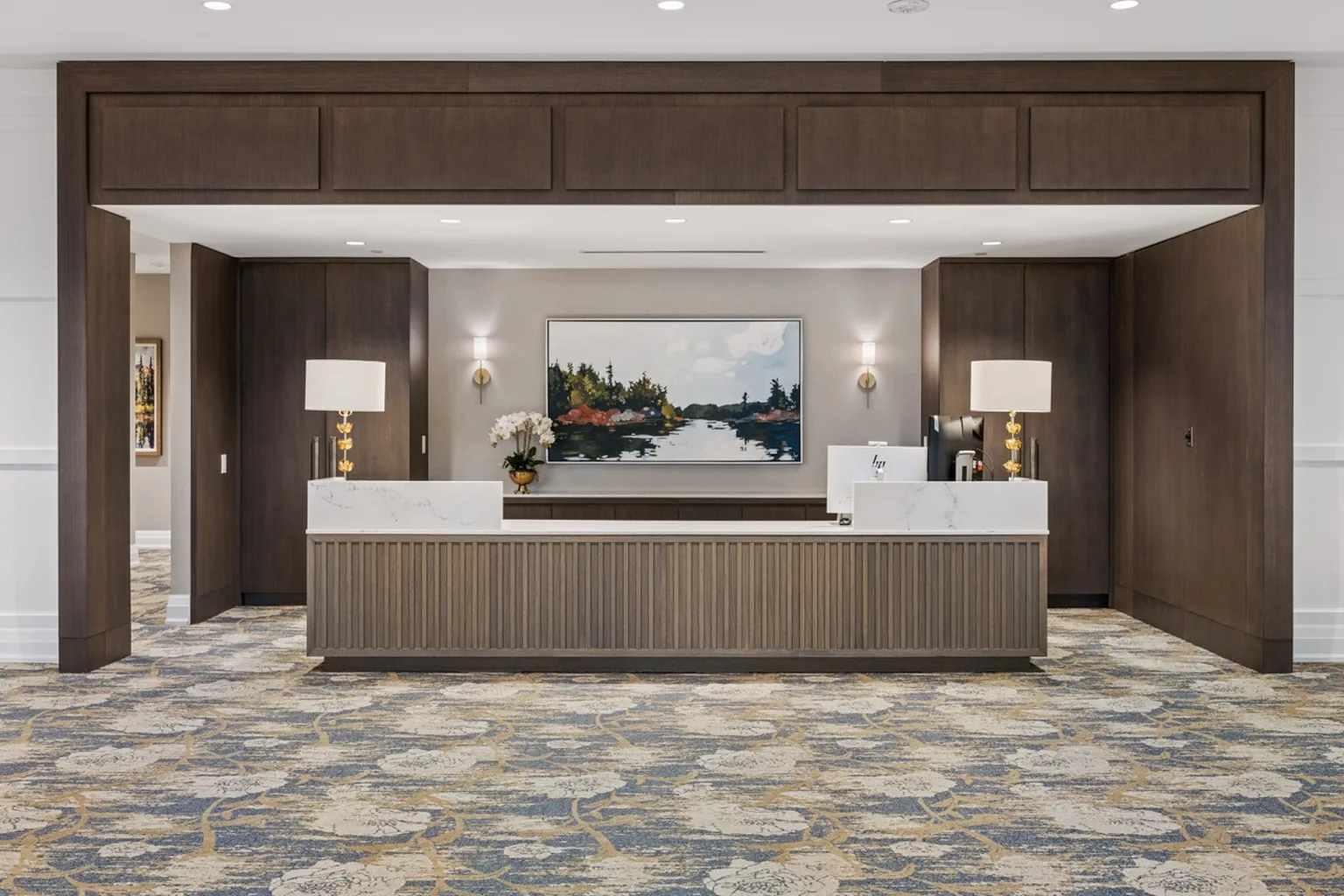 Toronto commercial reception captured for a Matterport 3D tour