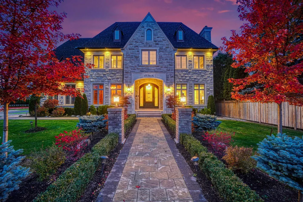 Colour grading a Oakville property film in the edit suite